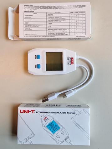 UNI-T UT658DUAL USB-A en USB-C tester en meter USB Tester beschikbaar voor biedingen