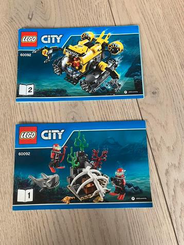 LegoCity diepzee expeditie set 60092 duikboot beschikbaar voor biedingen