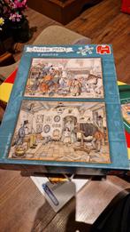 Anton Pieck 2 puzzels koets en fotograaf in atalier, Ophalen, 500 t/m 1500 stukjes, Zo goed als nieuw