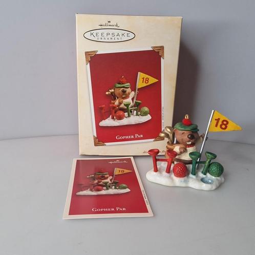 Hallmark Ornament Gopher Par Christmas kerst 2003, Diversen, Kerst, Zo goed als nieuw, Ophalen of Verzenden