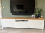 Hoogglanswit Besta tv meubel, Ophalen, Strak, 150 tot 200 cm, Zo goed als nieuw