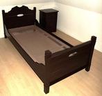 grenen 1 pers. bed met nachtkastje, auping bodem en matras, Huis en Inrichting, Ophalen, 90 cm, Eenpersoons, Bruin