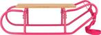 Retro houten slee 84cm roze, Ophalen, Nieuw
