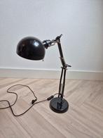 Bureau lamp zwart., Zwarte robuuste stijl., Ophalen of Verzenden, Zo goed als nieuw, Metaal