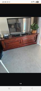 Tv meubel koloniaal donker hout, Huis en Inrichting, Ophalen, Zo goed als nieuw, 50 tot 75 cm, 150 tot 200 cm