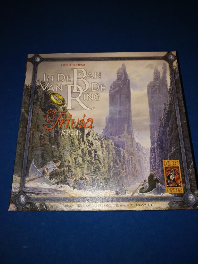 In de Ban van de Ring Trivia Spel van 999 Games, Een of twee spelers, Ophalen, Gebruikt, 999 Games