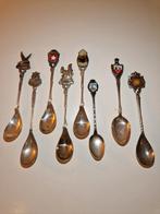 Verzilverde theelepeltjes van diverse steden, Ophalen of Verzenden