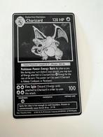 Charizard pokemon metal card, Hobby en Vrije tijd, Verzamelkaartspellen | Pokémon, Ophalen of Verzenden, Zo goed als nieuw, Losse kaart