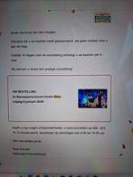 2 tickets voor Andre Rieu in Amsterdam, Twee personen, Januari