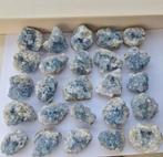 Blauwe Celestien clusters edelstenen verzameling edelsteen, Verzamelen, Mineralen en Fossielen, Ophalen of Verzenden, Mineraal