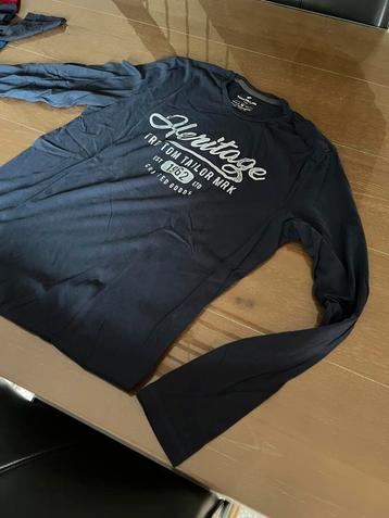 T-shirt Tom Tailor blauw lange mouw maat M beschikbaar voor biedingen