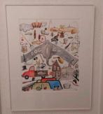 Aquarel Harrie Paquay, Antiek en Kunst, Kunst | Litho's en Zeefdrukken, Ophalen of Verzenden