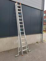 Professionele Aluminium ladder 3x14, nieuwstaat, Ophalen, Nieuw, 4 meter of meer