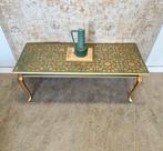Tafel in groen met goud patronen,  vintage tafel, Huis en Inrichting, Tafels | Salontafels, Donyavimin@gmail.com, 100 tot 150 cm