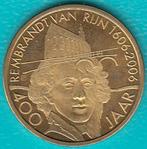 Penning 1/2 Rembrandt Leiden 1606-2006 in munthouder, Ophalen of Verzenden, Overige materialen, Nederland