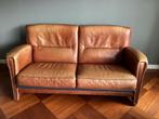 Ruime runderleer 2 zitsbank, Huis en Inrichting, Banken | Bankstellen, Ophalen, Gebruikt, Tweepersoons, Leer