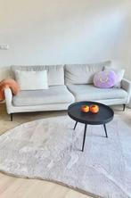 Boucle bank ( 3zitbank + hocker), Boucle stof, Gebruikt, Stof, Driepersoons