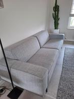 Bank 4-zits lichtgrijs gemêleerd met zwarte pootjes, Ophalen, 250 tot 300 cm, Gebruikt, 75 tot 100 cm