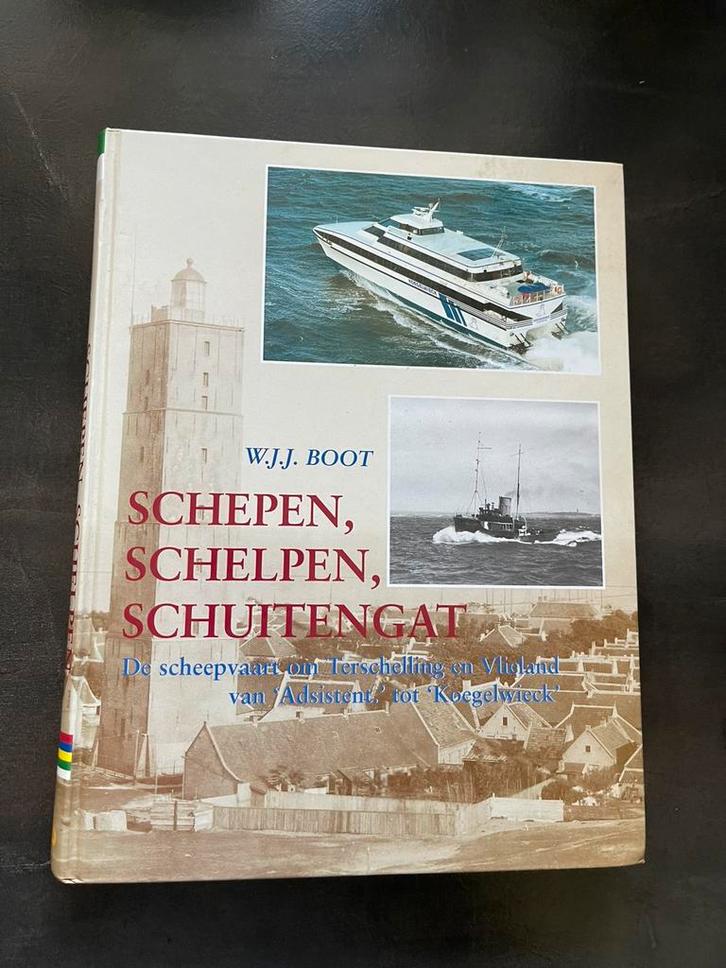 Schepen,schelpen, schuitengat.   Terschelling, Boeken, Vervoer en Transport, Zo goed als nieuw, Ophalen of Verzenden