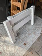 Sterk bedframe massief hout wit, Ophalen, Gebruikt, 180 cm of meer, 85 tot 100 cm