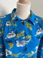 King Louie maat 40 blauwe lelie blouse 2623, Maat 38/40 (M), Blauw, Ophalen of Verzenden, Zo goed als nieuw