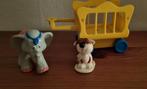 Vintage circus Sesamstraat, Olifant met wagen en hondje, Kinderen en Baby's, Speelgoed | Fisher-Price, Ophalen of Verzenden, Zo goed als nieuw