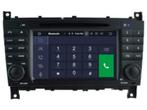 Radio navigatie Mercedes C klasse dvd carkit android 12 64gb, Auto diversen, Autoradio's, Nieuw, Ophalen of Verzenden