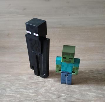 Minecraft endermen en zombie figuur poppetje mojang beschikbaar voor biedingen