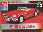 Bouwdoos 1960 Corvette AMT, Overige merken, Auto, Groter dan 1:32, Nieuw