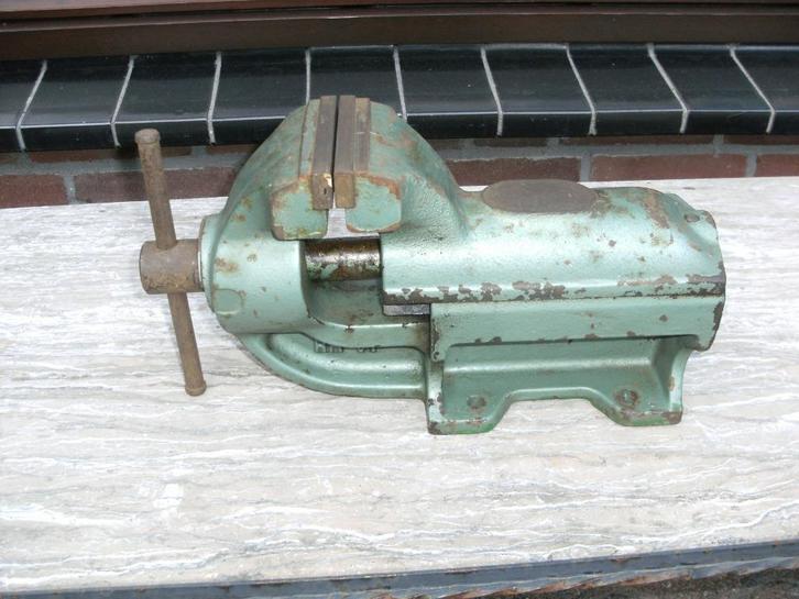 Bankschroef, Doe-het-zelf en Verbouw, Werkbanken, Gebruikt, Minder dan 70 cm, Bankschroef, Ophalen