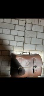 Lederen Piaggio Vespa Koffer Bruin, Ophalen of Verzenden, Zo goed als nieuw, Bruin, Handtas