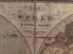 Wereld kaart op linnen, Ophalen