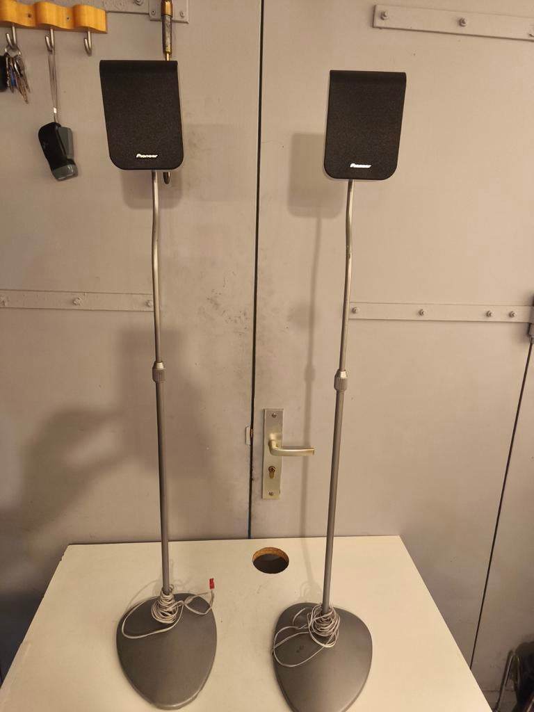 Pioneer Boekenplank Speakers met Stands, Audio, Tv en Foto, Luidsprekers, Gebruikt, Minder dan 60 watt, Front, Rear of Stereo speakers