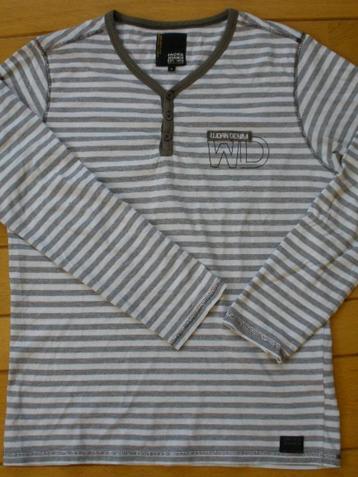JACK & JONES t- shirt grijs wit streep maat M  - nieuw - beschikbaar voor biedingen