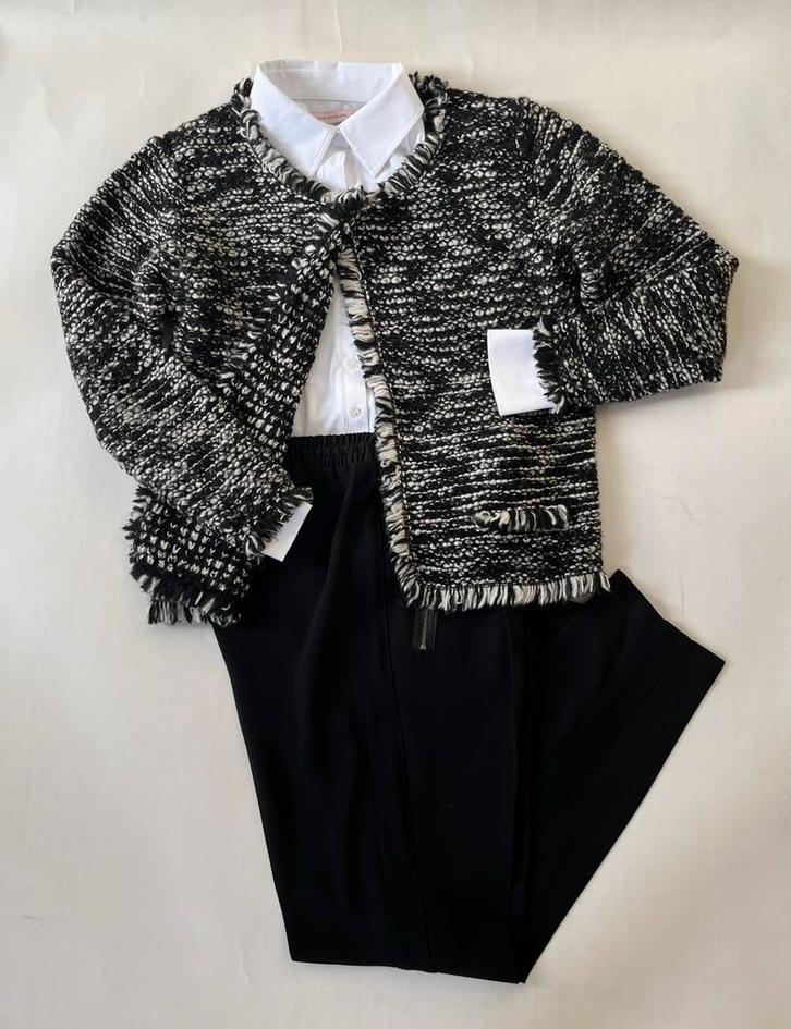 Summum vest zwart-wit gemêleerd maat M, Kleding | Dames, Jasjes, Kostuums en Pakken, Zo goed als nieuw, Jasje, Maat 38/40 (M)