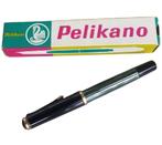 Pelikan 140 fountain pen. met groene strepen, Overige merken, Gebruikt, Met doosje, Ophalen of Verzenden