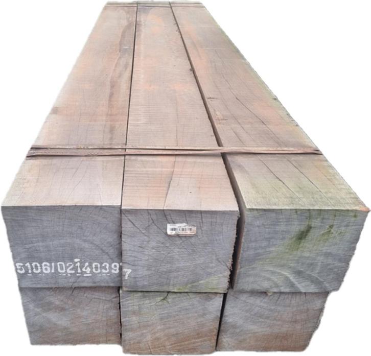 Azobé hardhouten palen / balken 30x32 cm 3.70 m lang, Tuin en Terras, Palen, Balken en Planken, Nieuw, Balken, 250 cm of meer