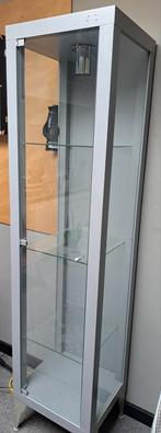 vitrinekast met licht, Huis en Inrichting, Kasten | Vitrinekasten, Ophalen, Glas, 150 tot 200 cm, 25 tot 50 cm