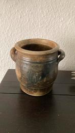 Bruine keramieke pot 16*15cm, Antiek en Kunst, Ophalen of Verzenden