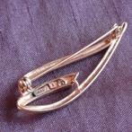 Broche Goud op Zilver met Zirkoon, Sieraden, Tassen en Uiterlijk, Broches, Verzenden, Gebruikt, Goud, Zilver