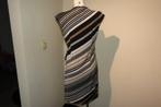 Joseph Ribkoff stretch jurk gestreept strik koortje zijkantM, Kleding | Dames, Jurken, Maat 38/40 (M), Overige kleuren, Verzenden