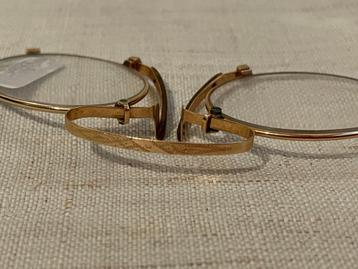 antieke gouden bril knijpbril beschikbaar voor biedingen