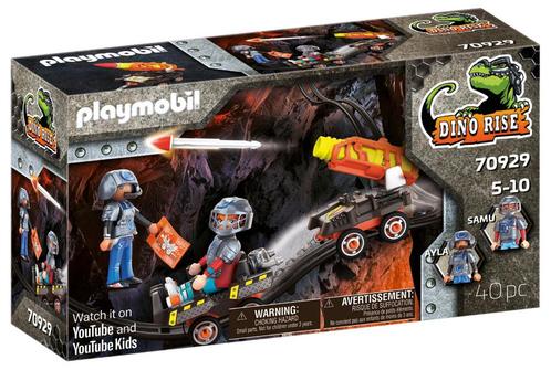 PLAYMOBIL 70929 Dino Mine Raket Kart 40 delig, Kinderen en Baby's, Speelgoed | Playmobil, Nieuw, Complete set, Ophalen of Verzenden