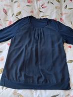 Frank Walder shirt maat 42 donker blauw., Kleding | Dames, Tops, Blauw, Maat 42/44 (L), Ophalen of Verzenden, Zo goed als nieuw