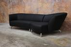 NIEUWbeklede zwarte leren Leolux Pupilla hoekbank, 250 tot 300 cm, Leolux, Leolux, Design