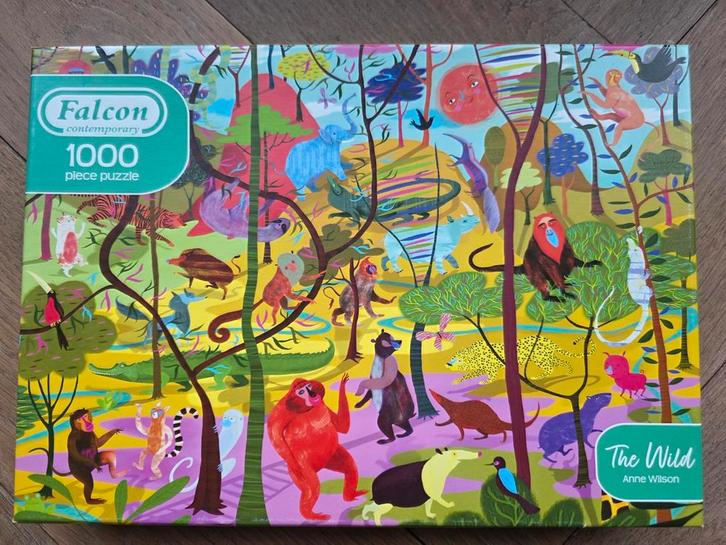 Falcon Contemporary The Wild Anne Wilson 1000 Stukjes, Hobby en Vrije tijd, Denksport en Puzzels, Zo goed als nieuw, Legpuzzel