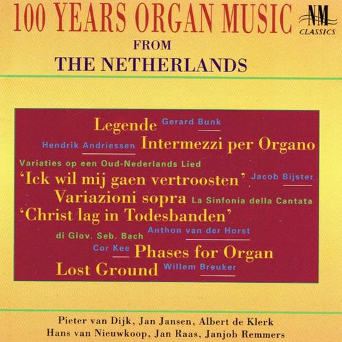 100 years Organ Music from The Netherlands NM, Cd's en Dvd's, Cd's | Klassiek, Gebruikt, Verzenden
