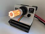 Retro (seventies) Polaroid Camera als Lamp, Huis en Inrichting, Lampen | Tafellampen, Gebruikt, Ophalen of Verzenden, Retro, Vintage, Ibiza, Seventies, Industrieel, Design