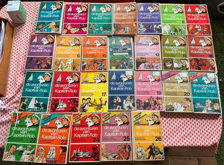 Kapitein Rob 1-26 - Skarabee pocket, Boeken, Stripboeken, Gelezen, Complete serie of reeks, Ophalen of Verzenden