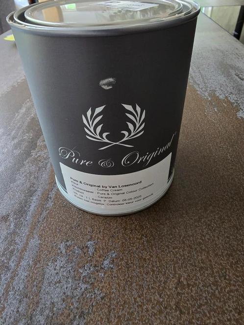 Pure & Original - Coffee Cream (Carazzo) lak, Doe-het-zelf en Verbouw, Verf, Beits en Lak, Zo goed als nieuw, Lak, Minder dan 5 liter